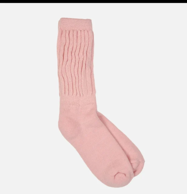 CHAMULA Chaussettes | Alpaga Loose Rib Sox Rose