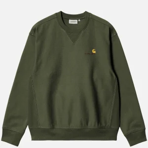 CARHARTT WIP Sweats & Polaires | American Script Sweat Tarragon