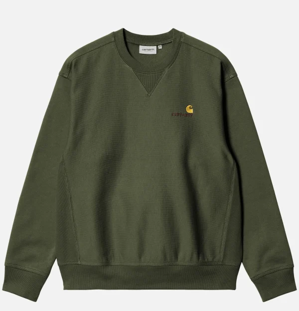 CARHARTT WIP Sweats & Polaires | American Script Sweat Tarragon