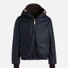 MANIFATTURA CECCARELLI Blousons & Manteaux | Blazer Coat Waxed Navy