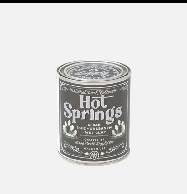 GOOD & WELL SUPPLY CO Maison | Bougie 8oz Hot Springs