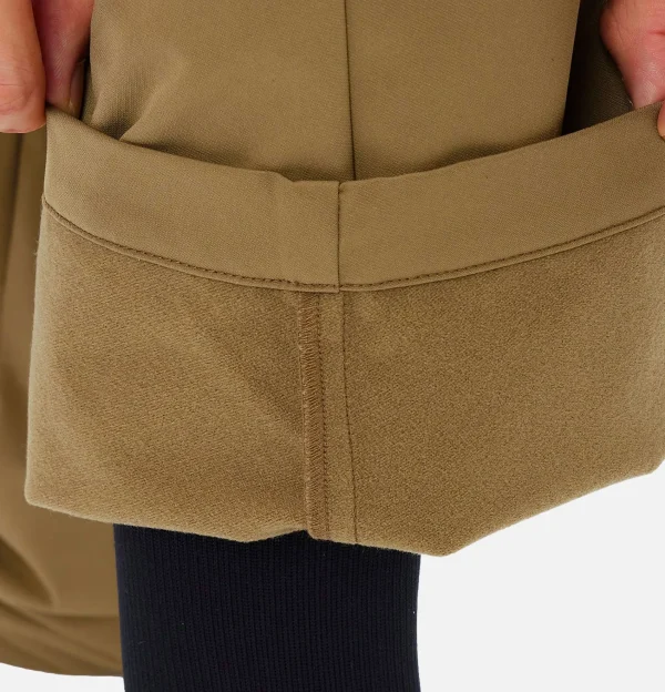 GOLDWIN Pantalons | Brushed Back One Tuck Pant Clay Beige