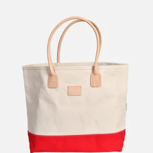 HERITAGE LEATHER COMPANY Sacs Bandoulière | Canvas Day Tote Bag Rouge