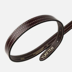 YUKETEN Ceintures | Ceinture Triple Stitched Dark Brown