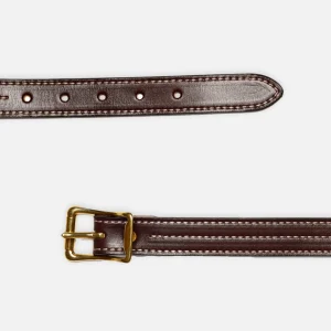 YUKETEN Ceintures | Ceinture Triple Stitched Dark Brown