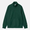 CARHARTT WIP Sweats & Polaires | Chase Neck Zip Sweat Discovery Green