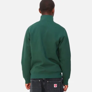 CARHARTT WIP Sweats & Polaires | Chase Neck Zip Sweat Discovery Green