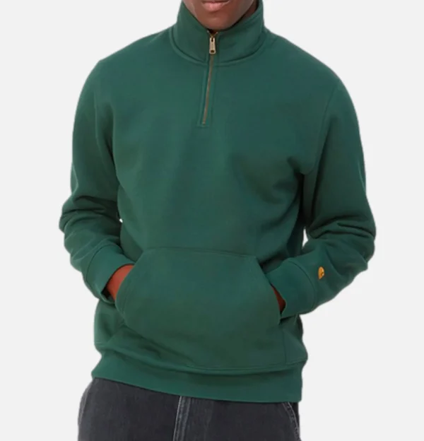 CARHARTT WIP Sweats & Polaires | Chase Neck Zip Sweat Discovery Green