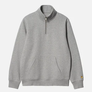 CARHARTT WIP Sweats & Polaires | Chase Neck Zip Sweat Grey Heather