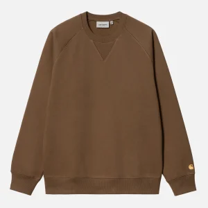 CARHARTT WIP Sweats & Polaires | Chase Sweat Chocolate Gold