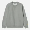 CARHARTT WIP Sweats & Polaires | Chase Sweat Grey Heather Gold