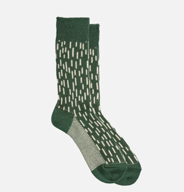 ROTOTO Chaussettes | Chausettes Raindrop Green