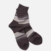 ROTOTO Chaussettes | Chaussette Horizon Stripe Charcoal