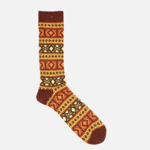 ANONYMOUS ISM Chaussettes | Chaussette Wool Jacquard Brown