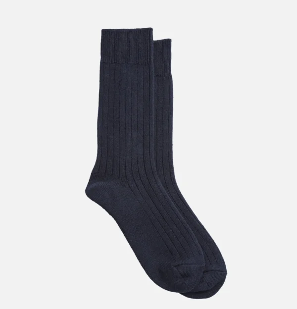 ROTOTO Chaussettes | Chaussettes Cotton Wool Navy