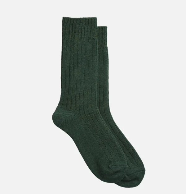 ROTOTO Chaussettes | Chaussettes Cotton Wool Vert