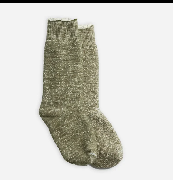 ROTOTO Chaussettes | Chaussettes Double Face Green