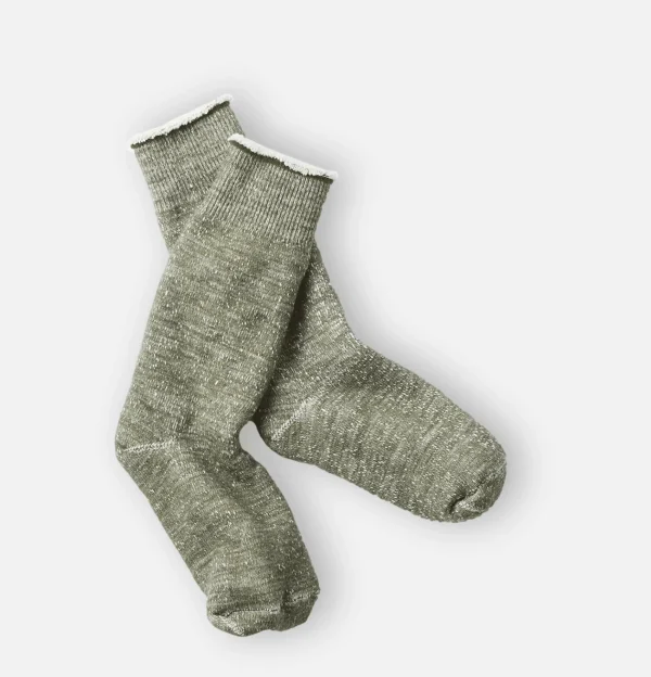 ROTOTO Chaussettes | Chaussettes Double Face Green