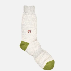 ANONYMOUS ISM Chaussettes | Chaussettes Embroidery Vert