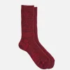 ROTOTO Chaussettes | Chaussettes Nep Tweed Marl Burgundy