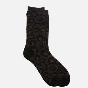 ROTOTO Chaussettes | Chaussettes Pile Leopard