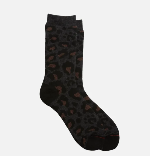 ROTOTO Chaussettes | Chaussettes Pile Leopard