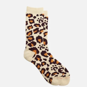 ROTOTO Chaussettes | Chaussettes Pile Leopard