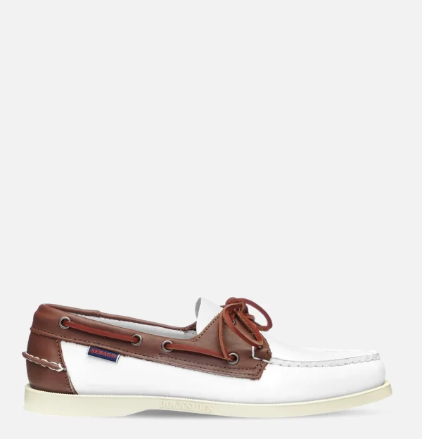 SEBAGO Mocassins | Chaussures Docksides Portland White brown