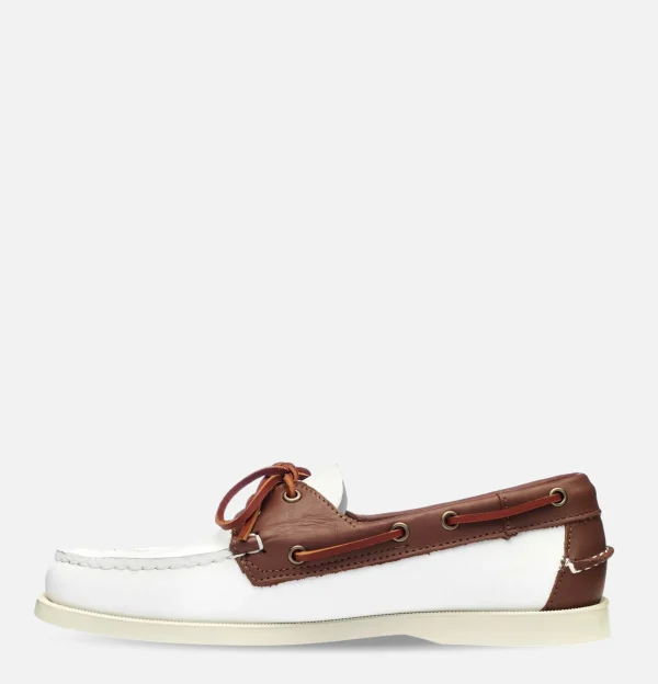 SEBAGO Mocassins | Chaussures Docksides Portland White brown