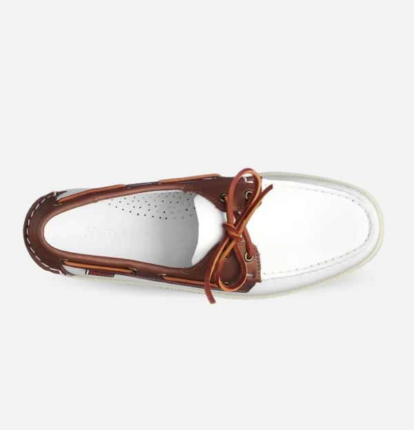 SEBAGO Mocassins | Chaussures Docksides Portland White brown