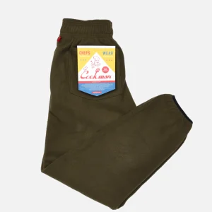 COOKMAN Work Pants | Chef Pant Fleece Olive Green