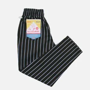 COOKMAN Work Pants | Chef Pant Stripe Black