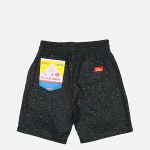 COOKMAN Shorts | Chef Short Black Leopard