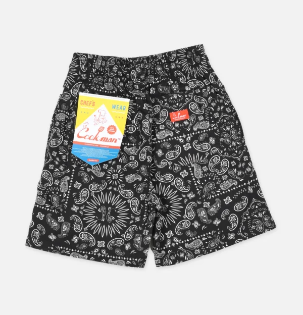 COOKMAN Shorts | Chef Short Paisley Black