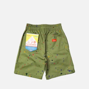 COOKMAN Shorts | Chef Short Sauce Splash Olive