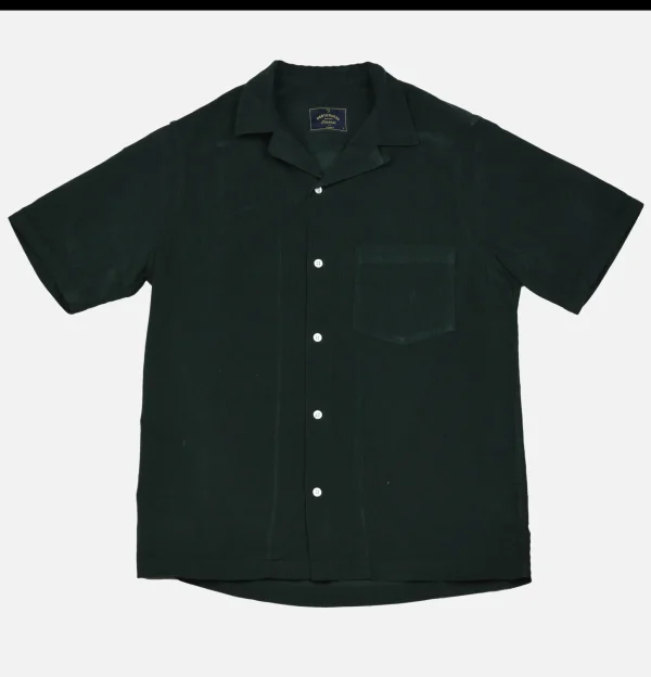 PORTUGUESE FLANNEL Chemises | Chemise Cord Camp Collar Green