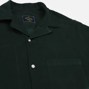 PORTUGUESE FLANNEL Chemises | Chemise Cord Camp Collar Green