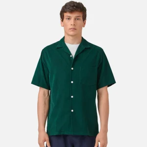 PORTUGUESE FLANNEL Chemises | Chemise Cord Camp Collar Green