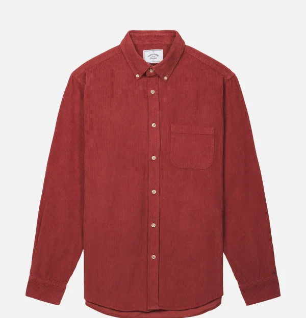 PORTUGUESE FLANNEL Chemises | Chemise Lobo Cord Bordeaux