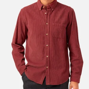 PORTUGUESE FLANNEL Chemises | Chemise Lobo Cord Bordeaux