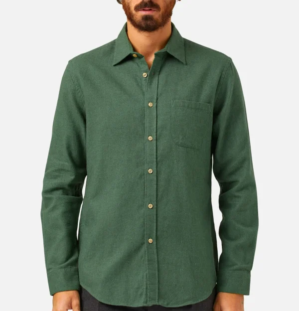 PORTUGUESE FLANNEL Chemises | Chemise Teca Moss Green