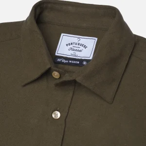 PORTUGUESE FLANNEL Chemises | Chemise Teca Olive