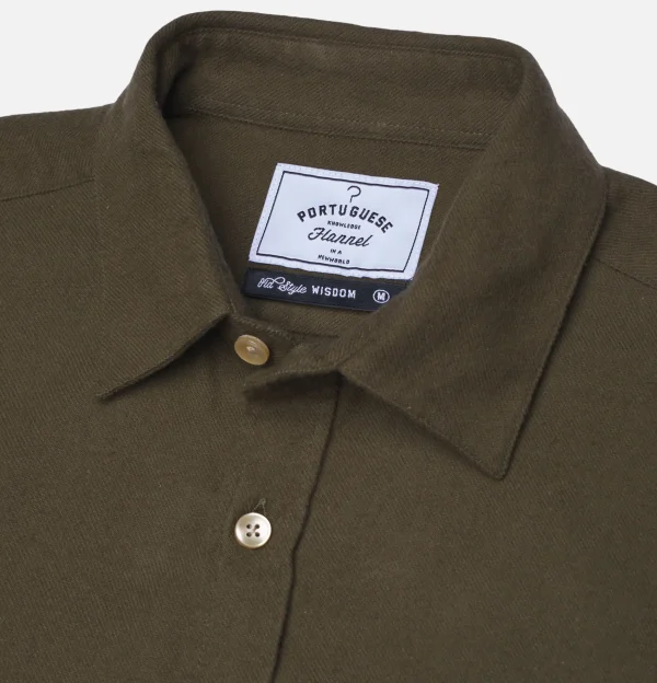 PORTUGUESE FLANNEL Chemises | Chemise Teca Olive