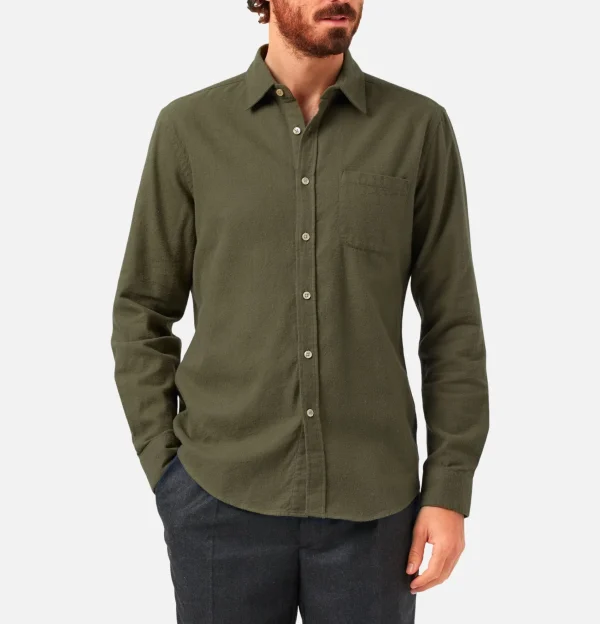 PORTUGUESE FLANNEL Chemises | Chemise Teca Olive