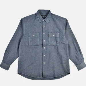 FRIZMWORKS Chemises | Cigarette Chambray Shirt Blue