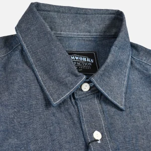 FRIZMWORKS Chemises | Cigarette Chambray Shirt Blue