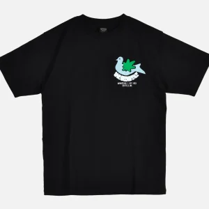 MANASTASH T-shirts | Citee Pigeon Black