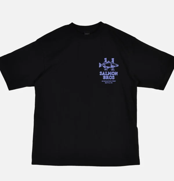 MANASTASH T-shirts | Citee Salmon Black