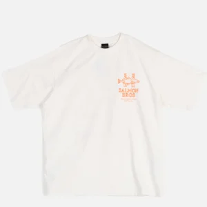 MANASTASH T-shirts | Citee Salmon White