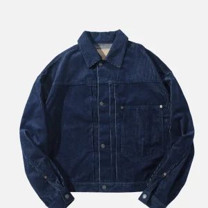 STANDARD TYPES Vestes | Corduroy Collar Jacket Denim